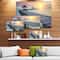 Designart - Wooden Sea Bridge and Sunset - Seashore Photo Canvas Print